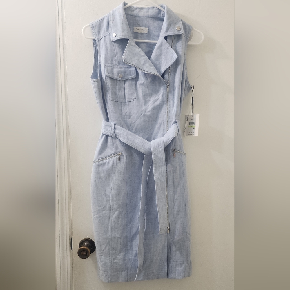 Calvin Klein New‎ Dress, Size 4, Blue.